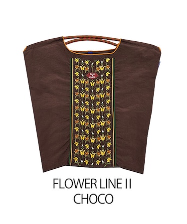 【Ball＆Chain/ボールアンドチェーン】FLOWER LINE||(M) 刺繍エコバッグ
