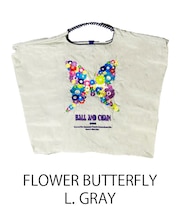 【Ball&Chain/ボールアンドチェーン】FBL FLOWER BUTTERFLY(L)刺繍エコバッグ