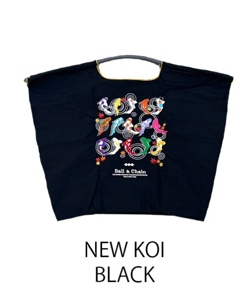 【Ball＆Chain/ボールアンドチェーン】NEW  KOI(L) 刺繍エコバッグ