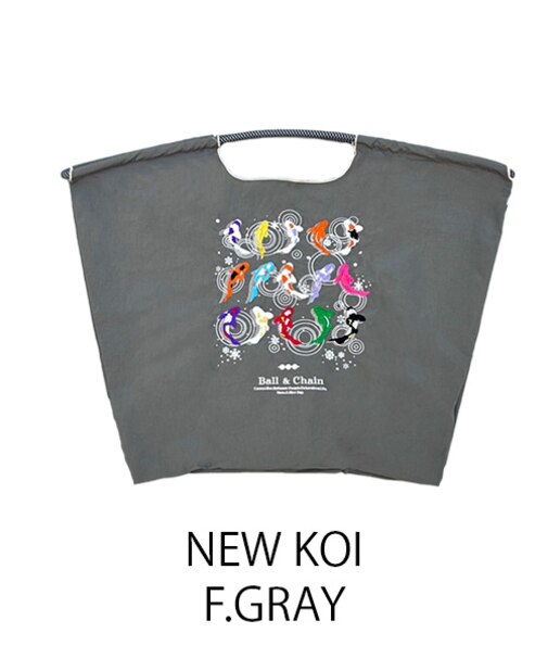 【Ball＆Chain/ボールアンドチェーン】NEW  KOI(L) 刺繍エコバッグ