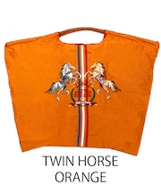 【Ball&Chain/ボールアンドチェーン】TWIN HORSE(L) 刺繍エコバッグ