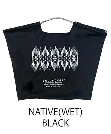 【Ball&Chain/ボールアンドチェーン】NATIVE(WET)(L) 刺繍エコバッグ