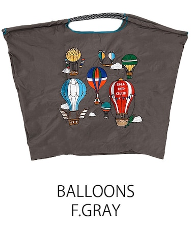 【Ball&Chain/ボールアンドチェーン】BALLOONS(L) 刺繍エコバッグ