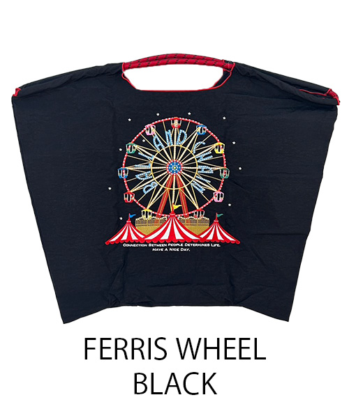 【Ball＆Chain/ボールアンドチェーン】FERRIS WHEEL(L) 刺繍エコバッグ