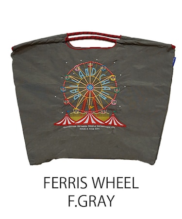 【Ball＆Chain/ボールアンドチェーン】FERRIS WHEEL(L) 刺繍エコバッグ