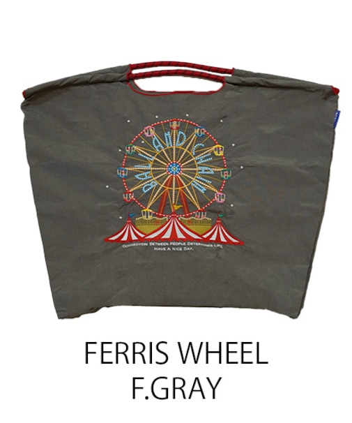 【Ball＆Chain/ボールアンドチェーン】FERRIS WHEEL(L) 刺繍エコバッグ