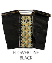 【Ball&Chain/ボールアンドチェーン】FLOWER LINE(L) 刺繍エコバッグ