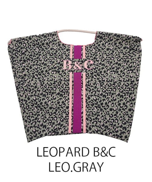 【Ball&Chain/ボールアンドチェーン】LEOPARD B&C(L) 刺繍エコバッグ