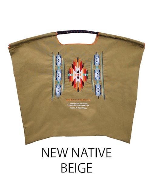 【Ball＆Chain/ボールアンドチェーン】NEW NATIVE(L) 刺繍エコバッグ