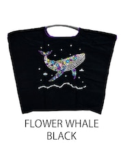 【Ball&Chain/ボールアンドチェーン】FWL FLOWER WHALE(L) 刺繍エコバッグ