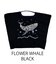 【Ball＆Chain/ボールアンドチェーン】FWL FLOWER WHALE(L) 刺繍エコバッグ