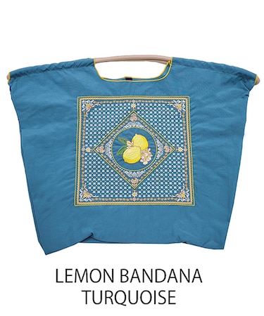 【Ball＆Chain/ボールアンドチェーン】LEMON BANDANA(L) 刺繍エコバッグ
