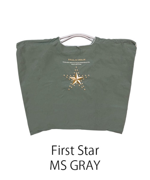 【Ball＆Chain/ボールアンドチェーン】fast Star(L) 刺繍エコバッグ