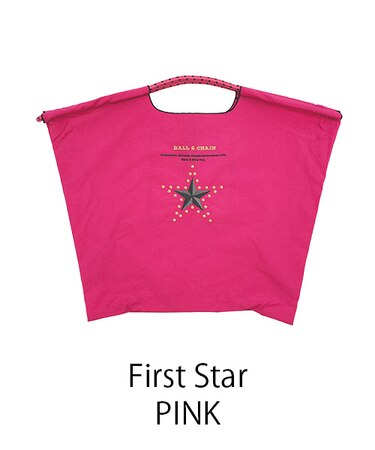 【Ball&Chain/ボールアンドチェーン】fast Star(L) 刺繍エコバッグ