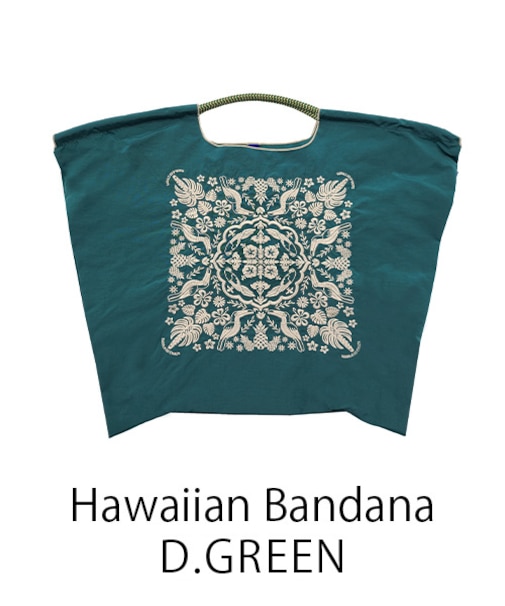 【Ball＆Chain/ボールアンドチェーン】Hawaiian Bandana(L) 刺繍エコバッグ