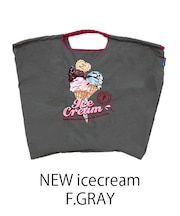 【Ball&Chain/ボールアンドチェーン】NEW icecream(L) 刺繍エコバッグ