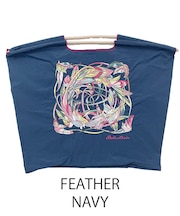 【Ball&Chain/ボールアンドチェーン】FEATHER(L) 刺繍エコバッグ