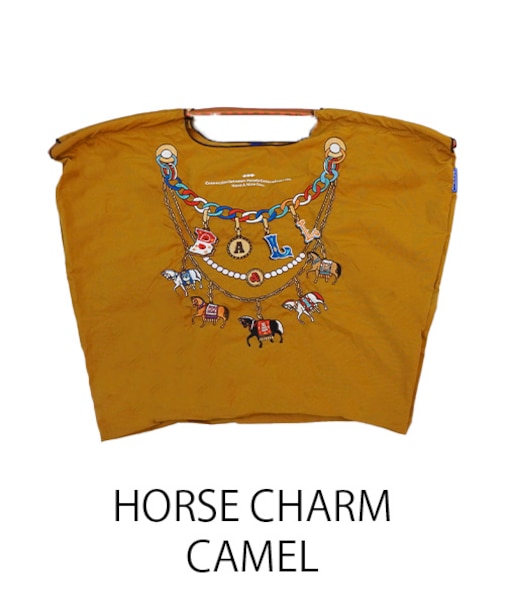 【Ball&Chain/ボールアンドチェーン】HORSE CHARM(L) 刺繍エコバッグ