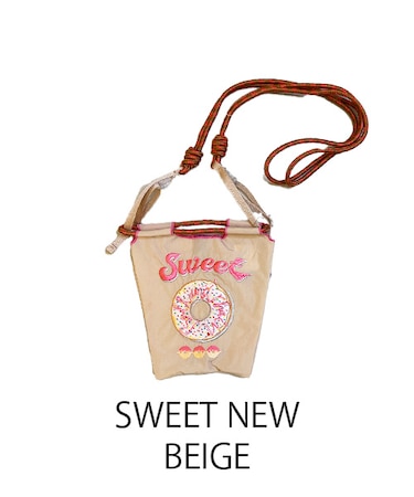 【Ball＆Chain/ボールアンドチェーン】SWEET NEW(S) ストラップ付刺繍エコバッグ
