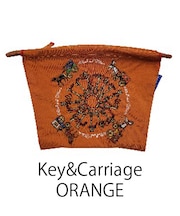 【Ball&Chain/ボールアンドチェーン】ポーチ Key&Carriage(L) 刺繍ポーチ