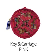 【Ball&Chain/ボールアンドチェーン】R pouch Key Carriage 刺繍ポーチ