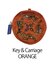 【Ball＆Chain/ボールアンドチェーン】R pouch Key Carriage 刺繍ポーチ