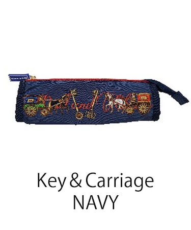 【Ball＆Chain/ボールアンドチェーン】T pouch Key＆Carriage 刺繍ポーチ