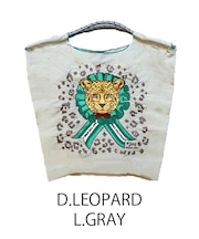 【Ball&Chain/ボールアンドチェーン】D.LEOPARD(M) 刺繍エコバッグ
