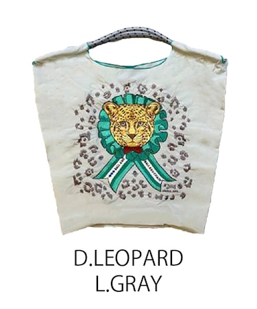 【Ball＆Chain/ボールアンドチェーン】D.LEOPARD(M) 刺繍エコバッグ