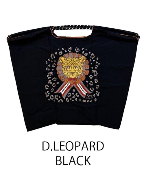 【Ball＆Chain/ボールアンドチェーン】D.LEOPARD(L) 刺繍エコバッグ