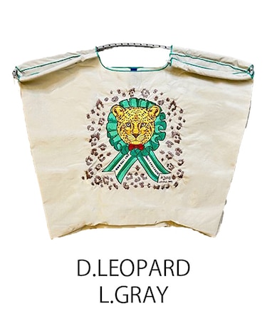 【Ball&Chain/ボールアンドチェーン】D.LEOPARD(L) 刺繍エコバッグ