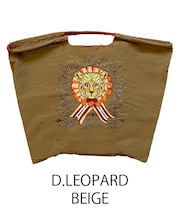 【Ball&Chain/ボールアンドチェーン】D.LEOPARD(L) 刺繍エコバッグ