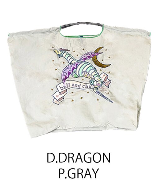【Ball&Chain/ボールアンドチェーン】D.DRAGON(L) 刺繍エコバッグ