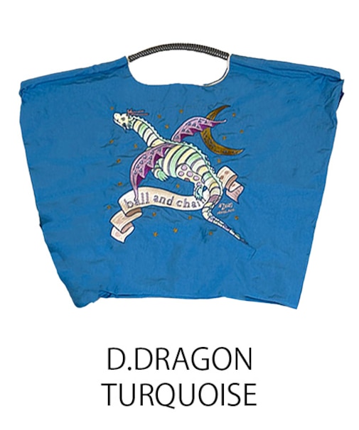【Ball＆Chain/ボールアンドチェーン】D.DRAGON(L) 刺繍エコバッグ