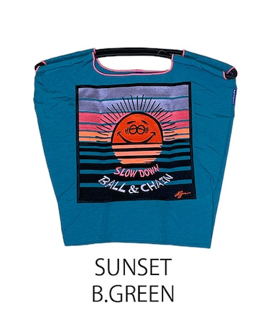 【Ball＆Chain/ボールアンドチェーン】SUNSET(M) 刺繍エコバッグ