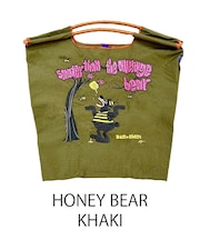 【Ball&Chain/ボールアンドチェーン】HONEY BEAR(M) 刺繍エコバッグ