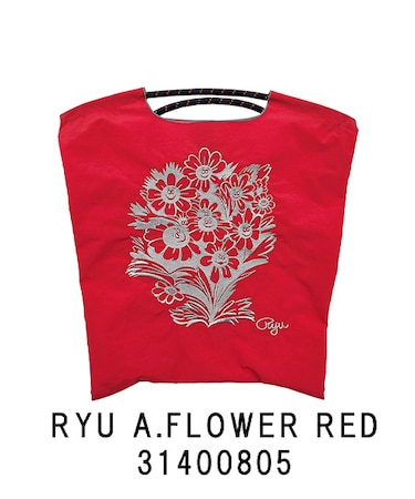 【Ball&Chain/ボールアンドチェーン】RYU A.FLOWER(M) 刺繍エコバッグ