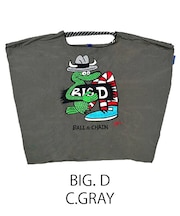 【Ball&Chain/ボールアンドチェーン】BIG.D(L) 刺繍エコバッグ