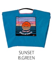 【Ball&Chain/ボールアンドチェーン】SUNSET(L) 刺繍エコバッグ