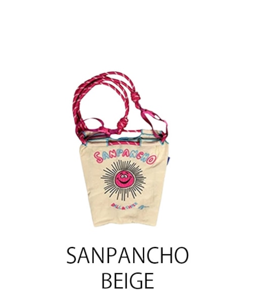 【Ball＆Chain/ボールアンドチェーン】RYU.SANPANCHO(S) 刺繍エコバッグ