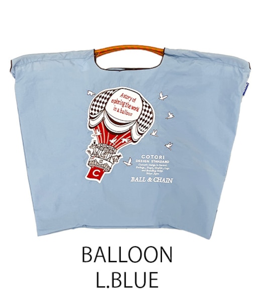 【Ball＆Chain/ボールアンドチェーン】BALLOON(L) 刺繍エコバッグ