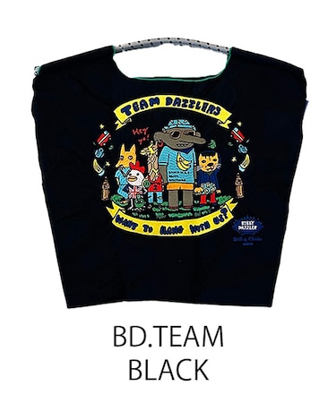 【Ball＆Chain/ボールアンドチェーン】B.TEAM M BOBBY DAZZLER TEAM(M) 刺繍エコバッグ