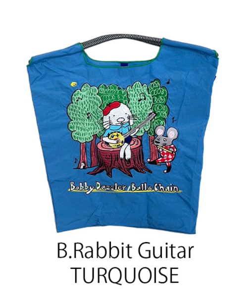 【Ball＆Chain/ボールアンドチェーン】B.Rabbit Guitar(M) 刺繍エコバッグ