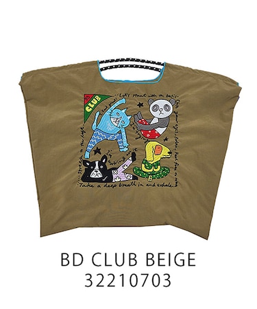 【Ball＆Chain/ボールアンドチェーン】BD CLUB(L) 刺繍エコバッグ