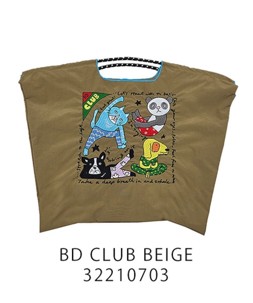 【Ball＆Chain/ボールアンドチェーン】BD CLUB(L) 刺繍エコバッグ