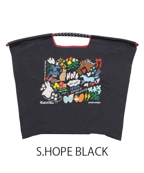 【Ball&Chain/ボールアンドチェーン】S.HOPE(L) 刺繍エコバッグ