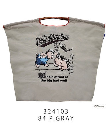 【Ball＆Chain/ボールアンドチェーン】The Three Little Pigs(L) 刺繍エコバッグ