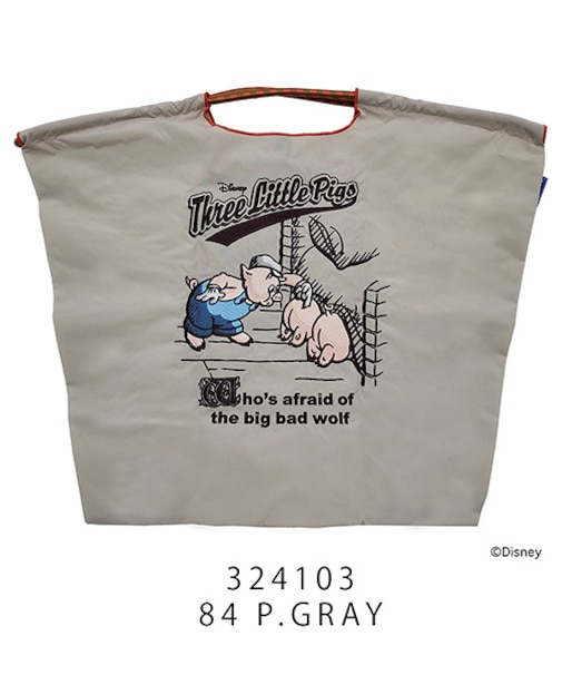 【Ball＆Chain/ボールアンドチェーン】The Three Little Pigs(L) 刺繍エコバッグ