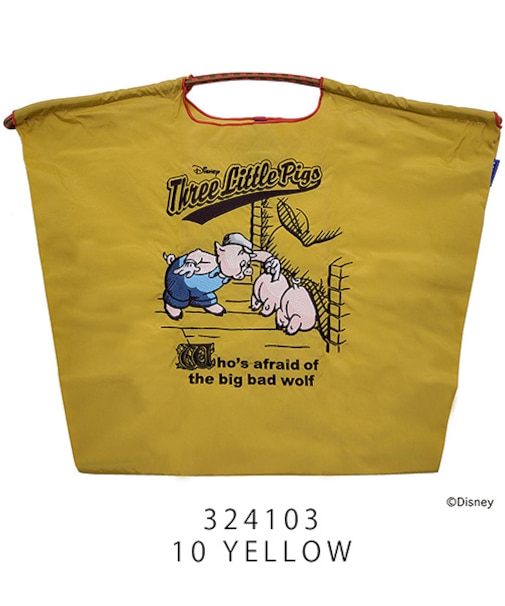 【Ball＆Chain/ボールアンドチェーン】The Three Little Pigs(L) 刺繍エコバッグ