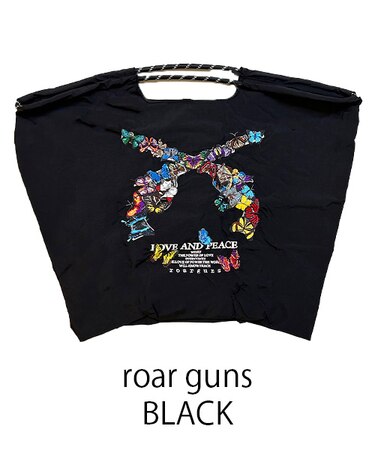 【Ball＆Chain/ボールアンドチェーン】roar guns(L) 刺繍エコバッグ